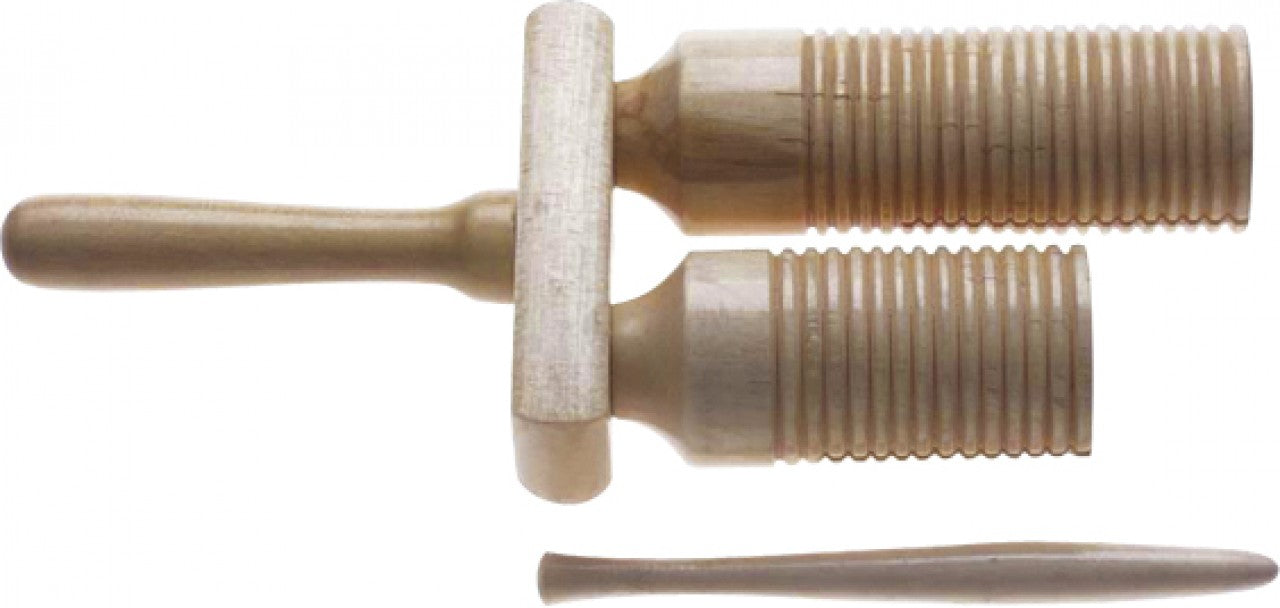 Stagg 2 Tone Wooden Agogo Bell & Mallet