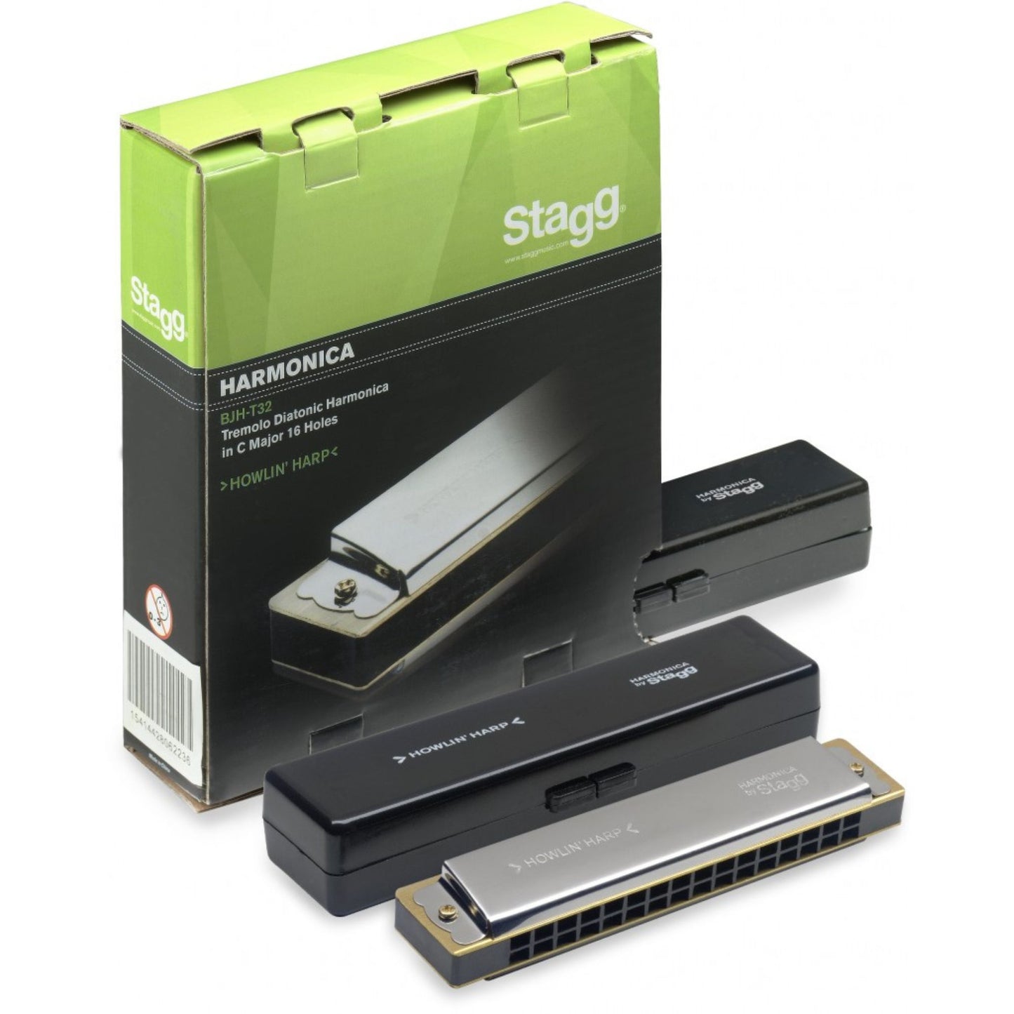 Stagg 16 Hole Tremolo Harmonica in C
