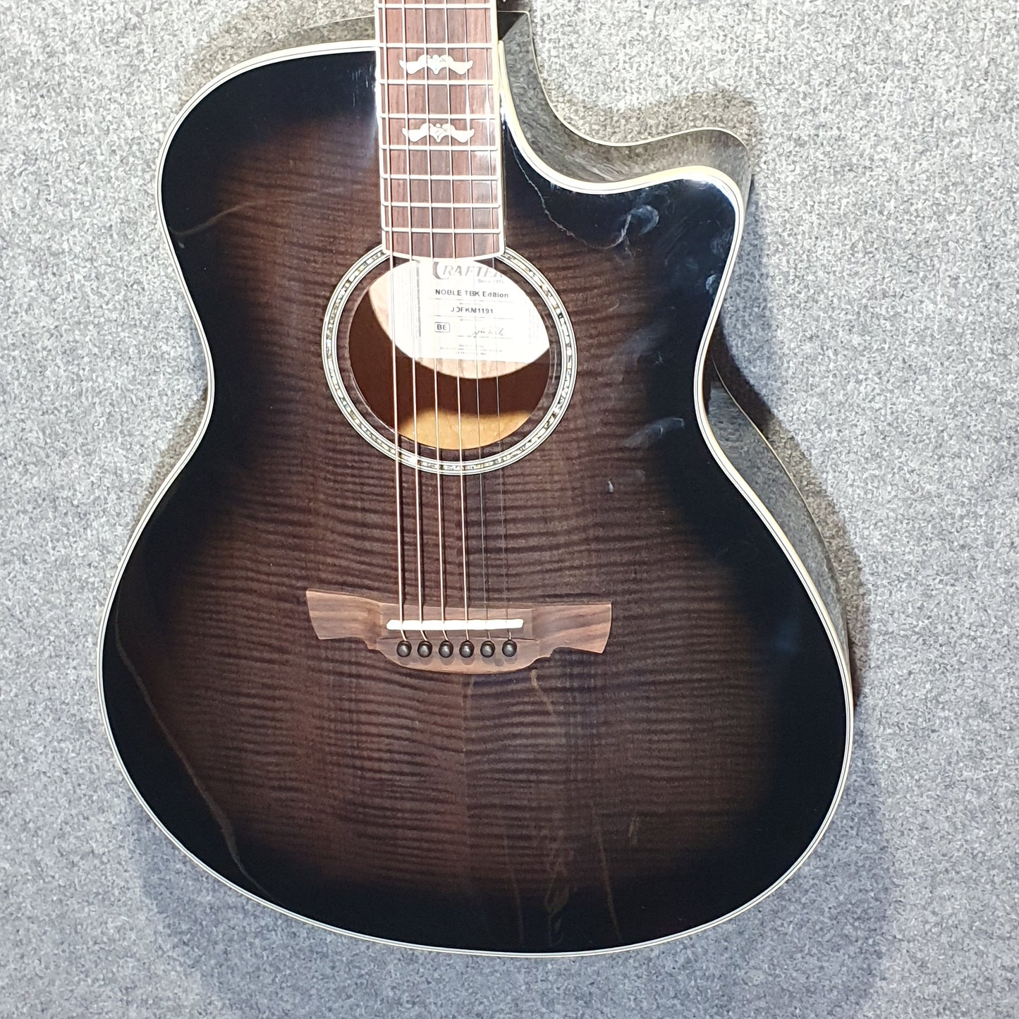 Crafter NOBLE TBK Electro Acoustic Guitar