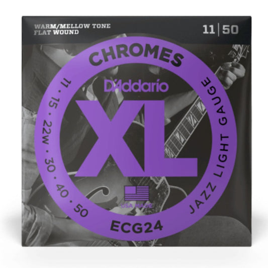 Daddario XL Chromes Flatwound Electric Guitar Strings 11-50