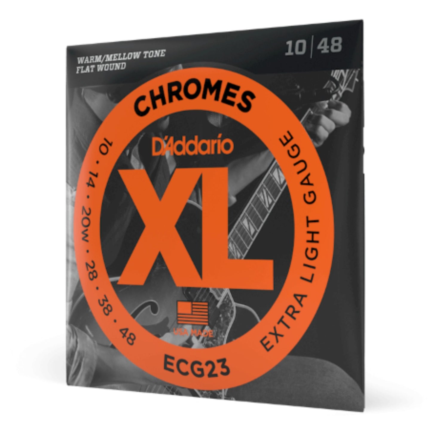 Daddario Chromes Flatwound Electric Guitar Strings (10-48)