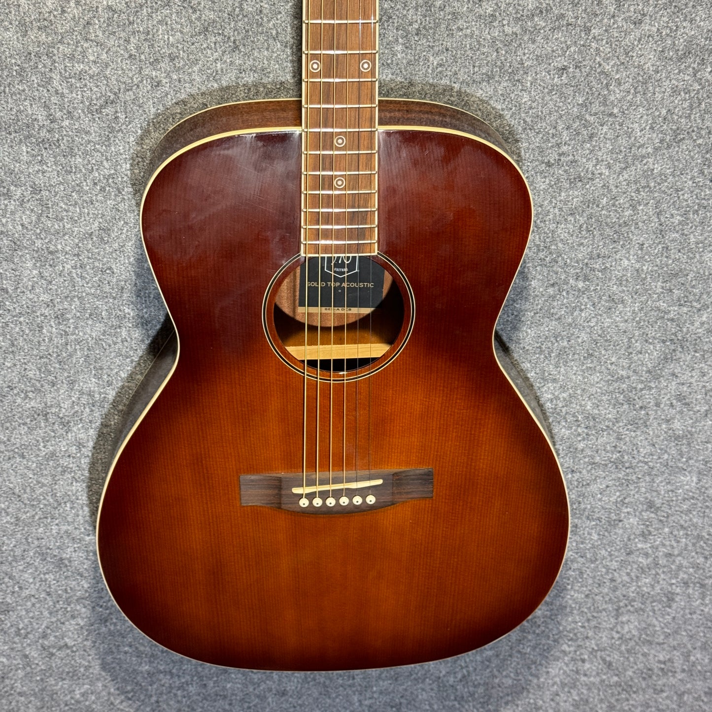 James Neligan Bessie Acoustic Guitar Cherry Burst