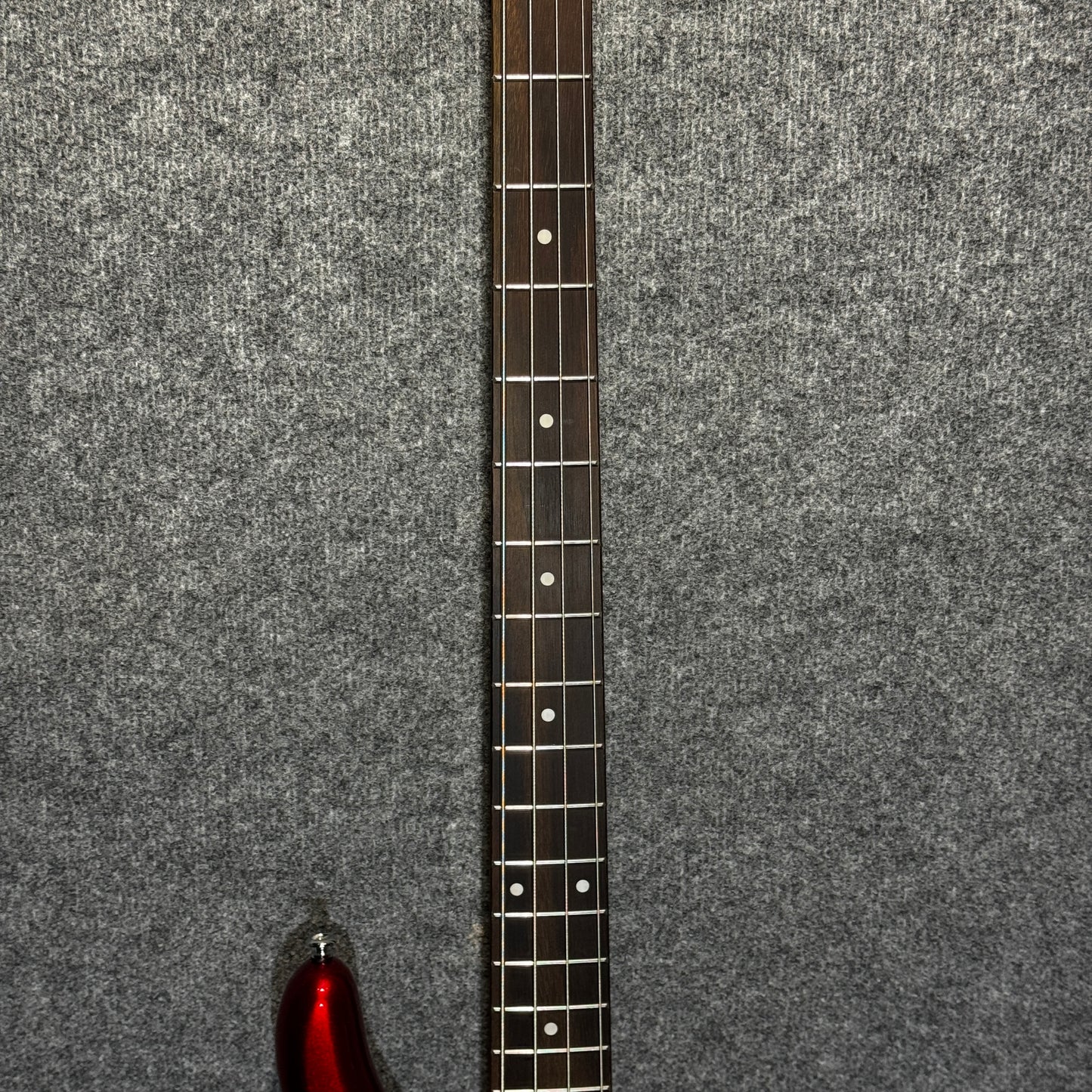 Chord PJ Style Bass Guitar Metallic Red