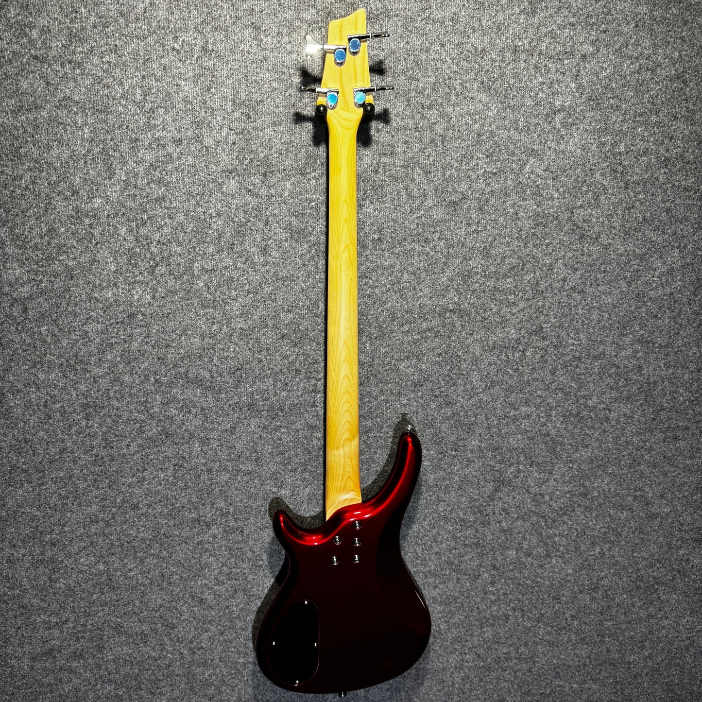 Chord PJ Style Bass Guitar Metallic Red