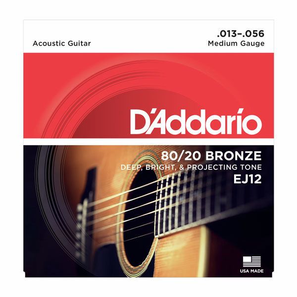 D'Addario 80/20 Bronze Medium Gauge Acoustic Guitar