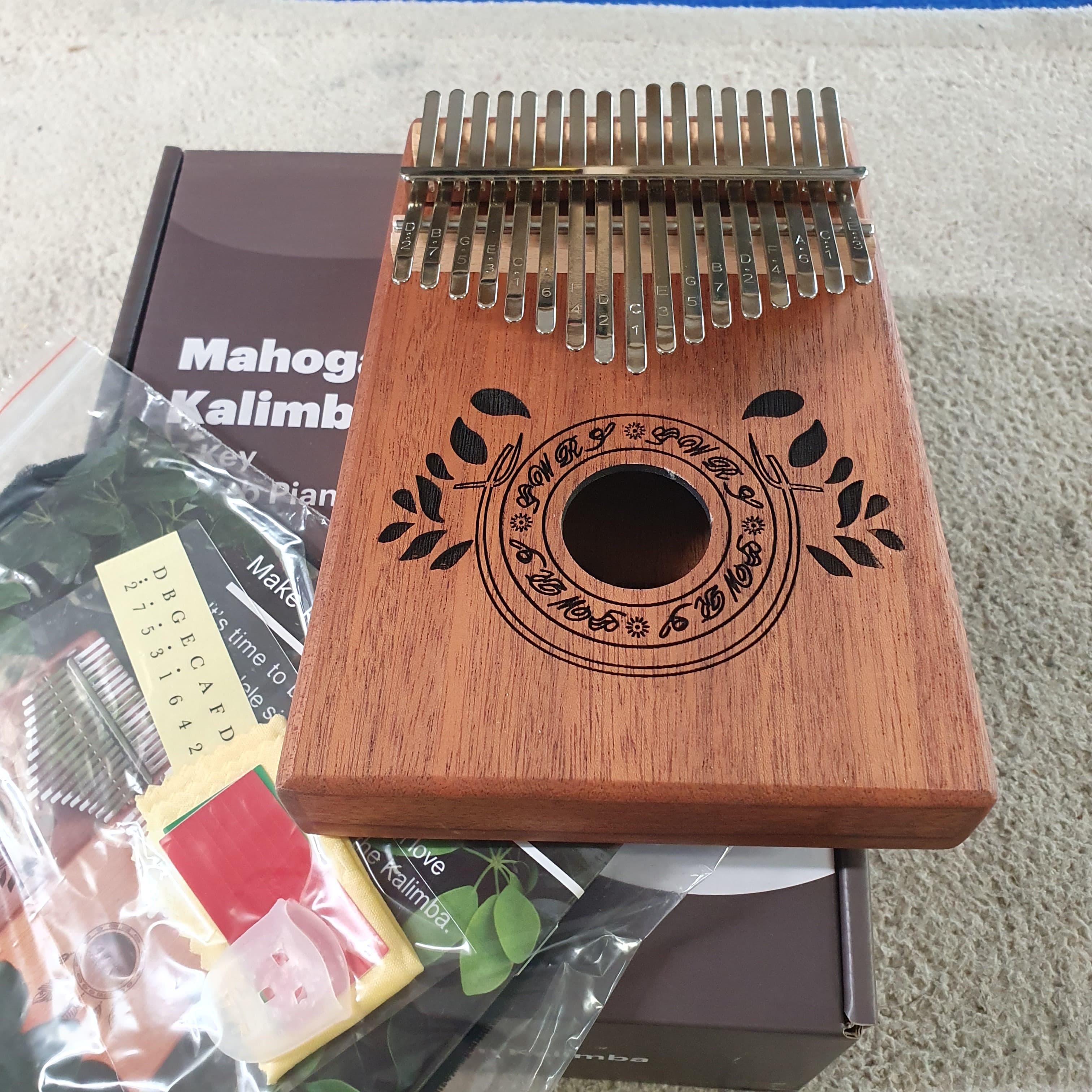 17 Key Mahogany Kalimba – All Instruments Ltd