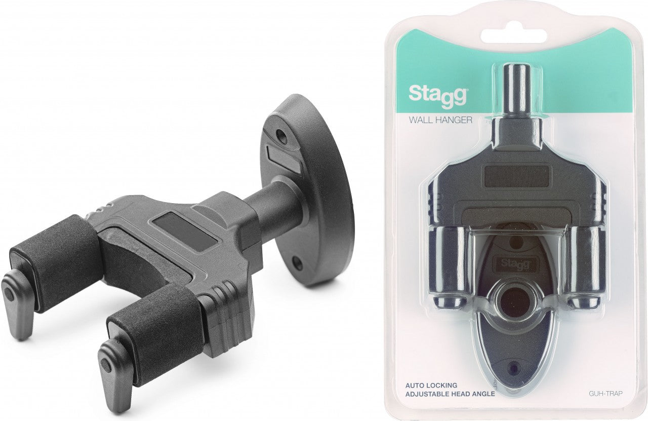 STAGG GUITAR WALL HANGER W/LOCK.SYS.