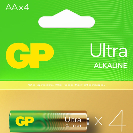 GP Ultra AA Batteries 4 Pack