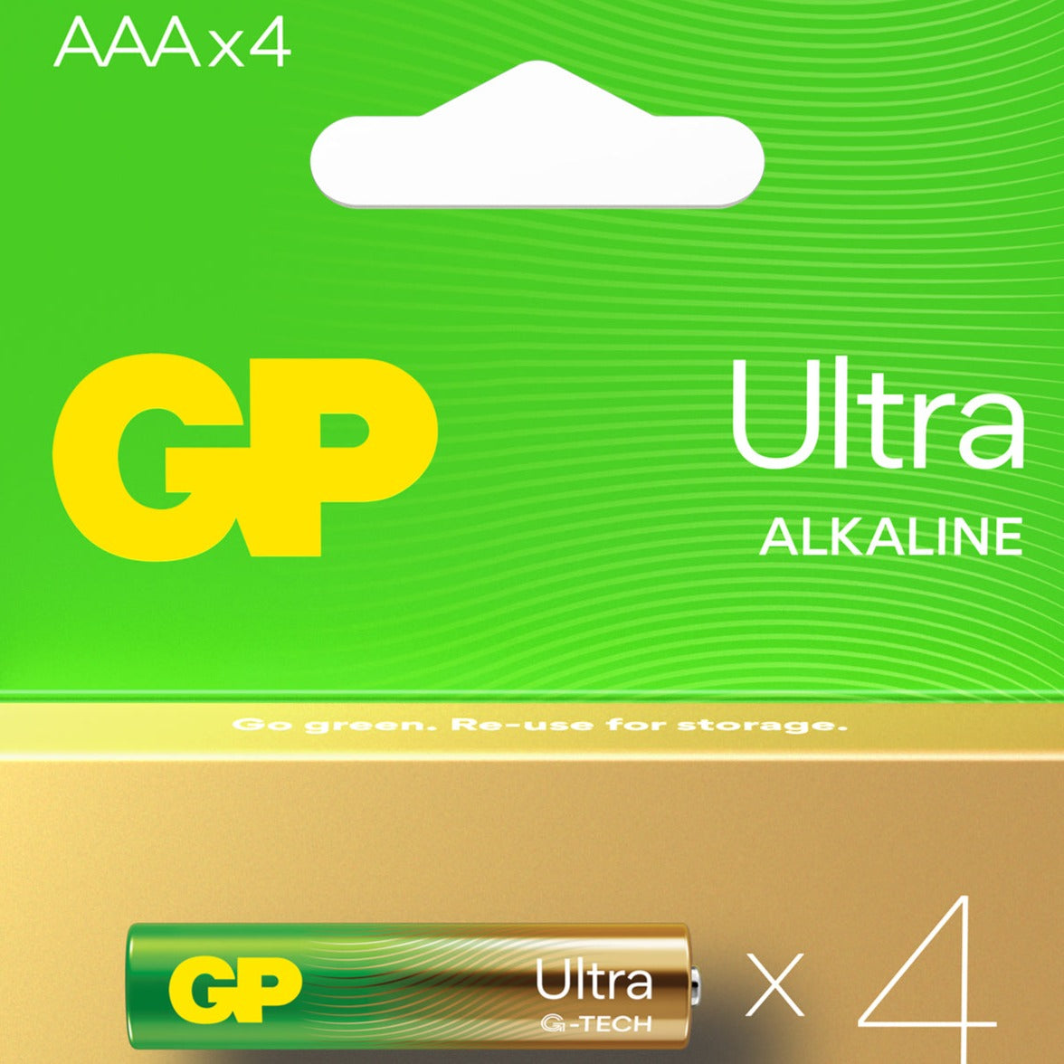 GP Ultra AAA Batteries 4 Pack