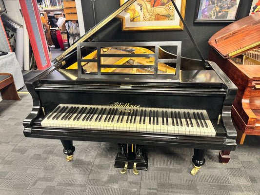 Bluthner Black Polished Boudoir Grand Piano