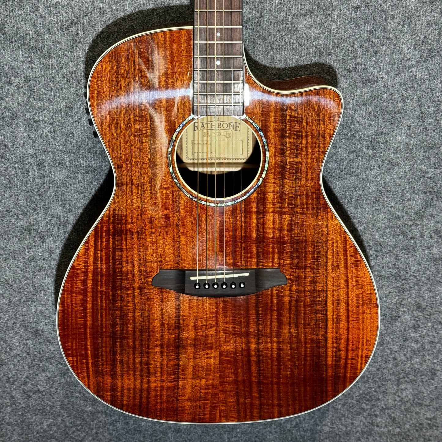 Rathbone No.3 Electro Acoustic Guitar Koa