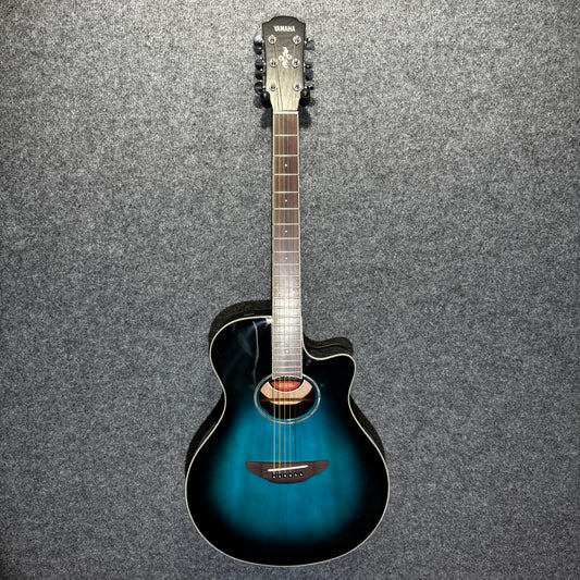 Yamaha APX600 Electro Acoustic Guitar Oriental Blue Burst