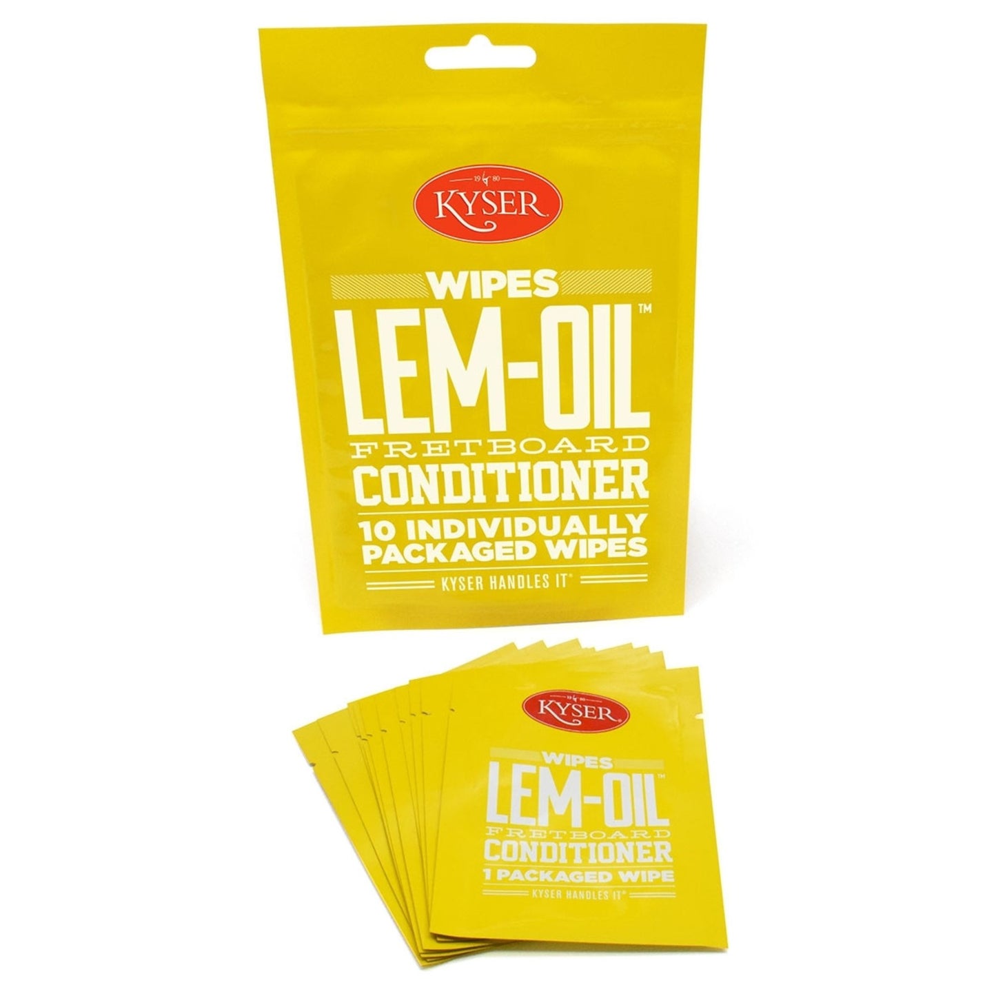 Kyser Care Lem-Oil Fretboard Conditioner Wipes Pack of 10