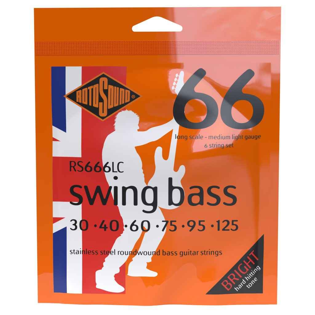 Rotosound RS666LC Swing Bass 66 6-String Bass Guitar Strings (30-125)