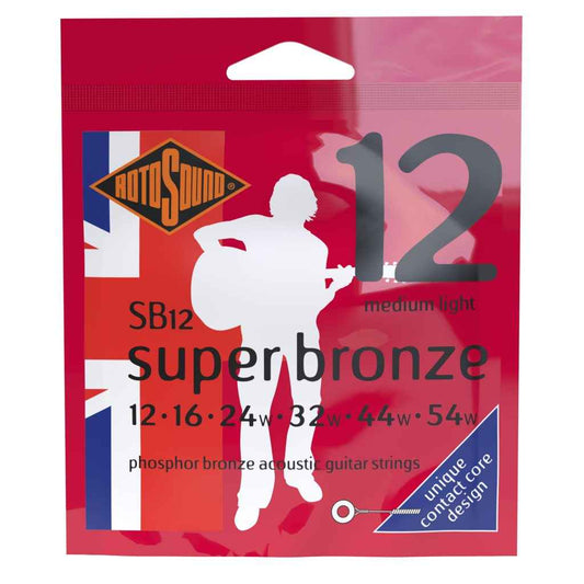 Rotosound SB12 Superbronze Acoustic Guitar Strings (12-54)