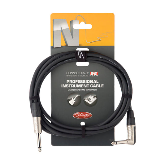 Stagg Professional Instrument Cable 6M Angled