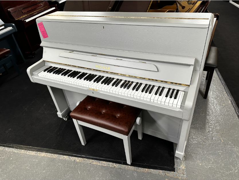 Welmar Upright Piano in Manor House Grey