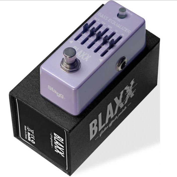 BLAXX 5 Band Bass EQ Effects Pedal