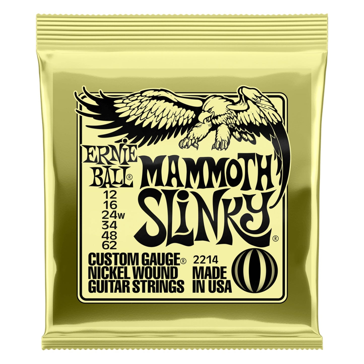 Ernie Ball Mammoth Slinky Electric Guitar Strings (12-62)