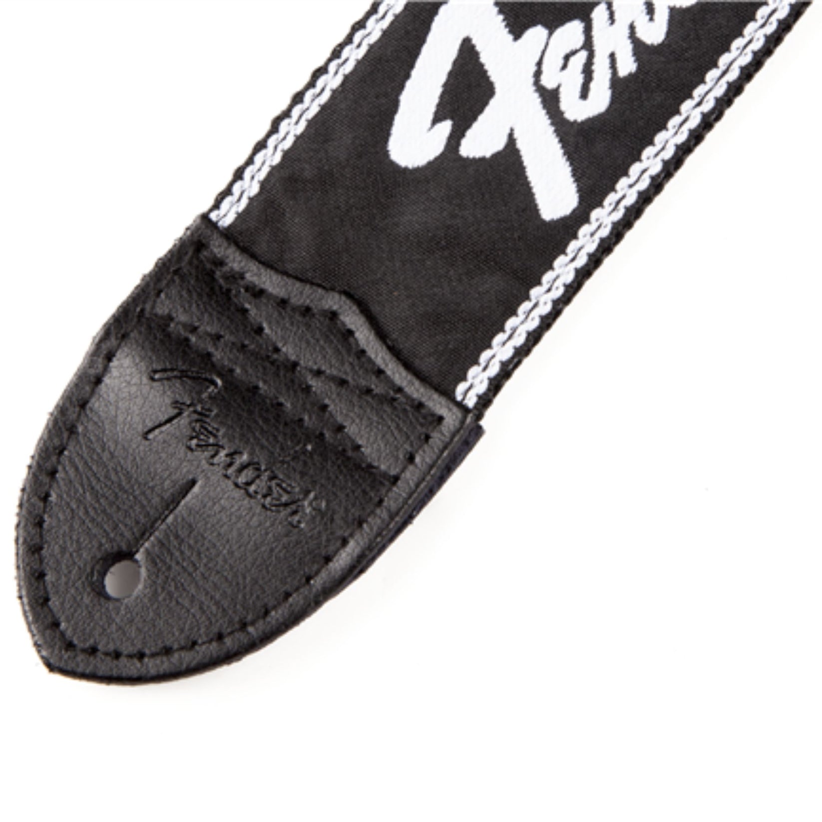Fender Running Logo Guitar Strap Black All Instruments Ltd